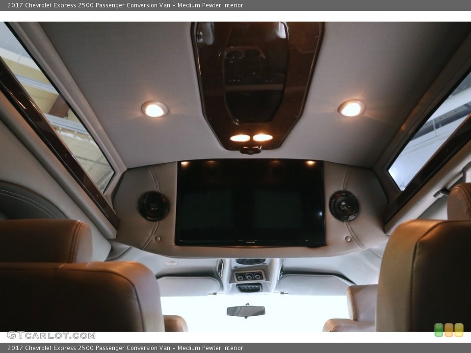 Medium Pewter Interior Entertainment System for the 2017 Chevrolet Express 2500 Passenger Conversion Van #143949565