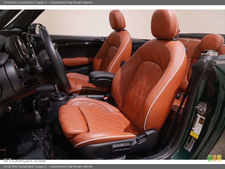 Chesterfield Malt Brown Interior Front Seat for the 2019 Mini Convertible Cooper S #143950021