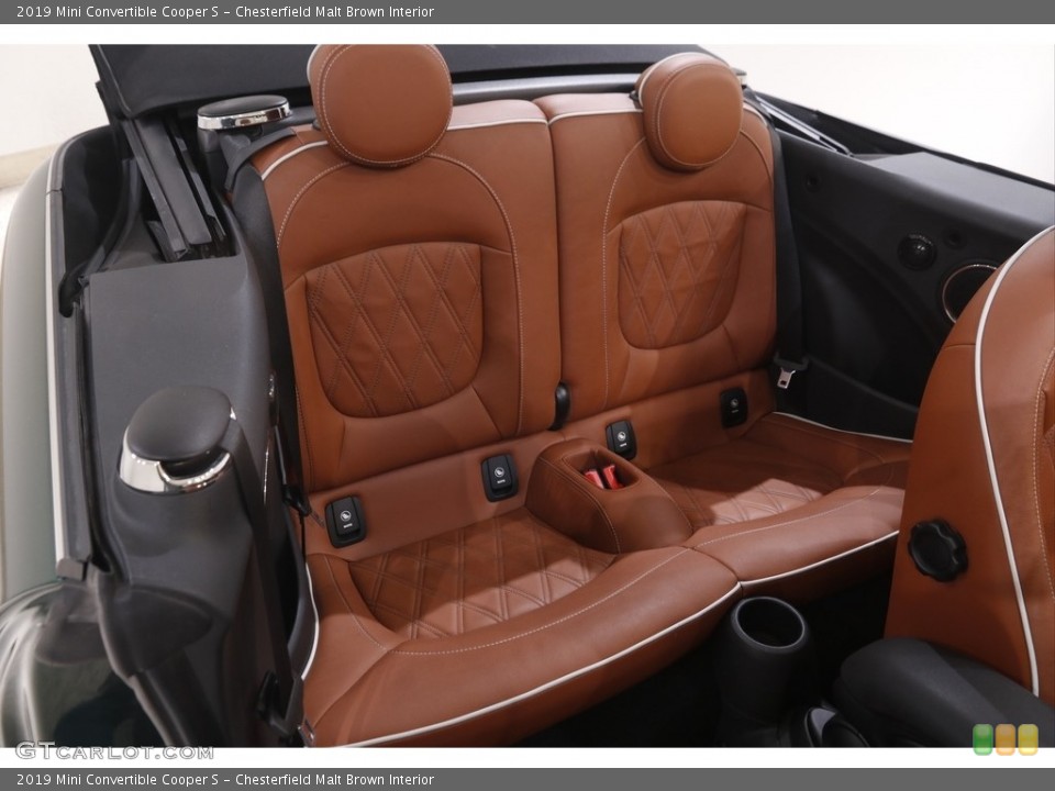 Chesterfield Malt Brown Interior Rear Seat for the 2019 Mini Convertible Cooper S #143950081
