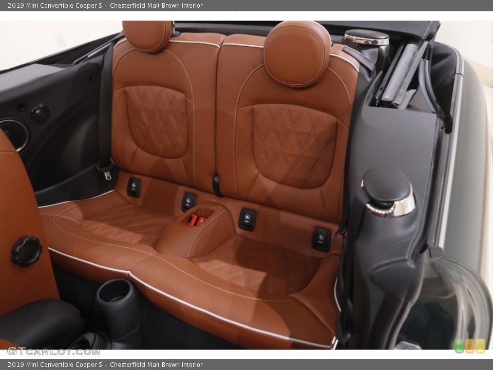 Chesterfield Malt Brown Interior Rear Seat for the 2019 Mini Convertible Cooper S #143950084