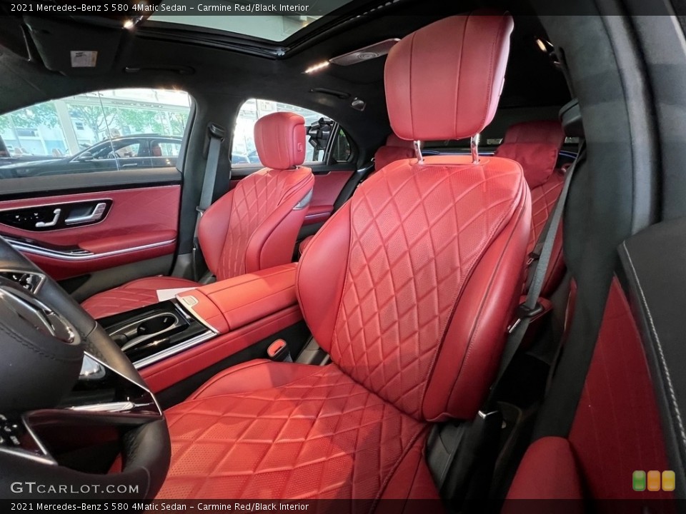 Carmine Red/Black Interior Photo for the 2021 Mercedes-Benz S 580 4Matic Sedan #143951342