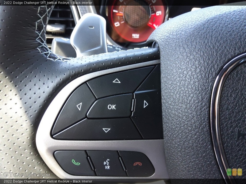 Black Interior Steering Wheel for the 2022 Dodge Challenger SRT Hellcat Redeye #143952914