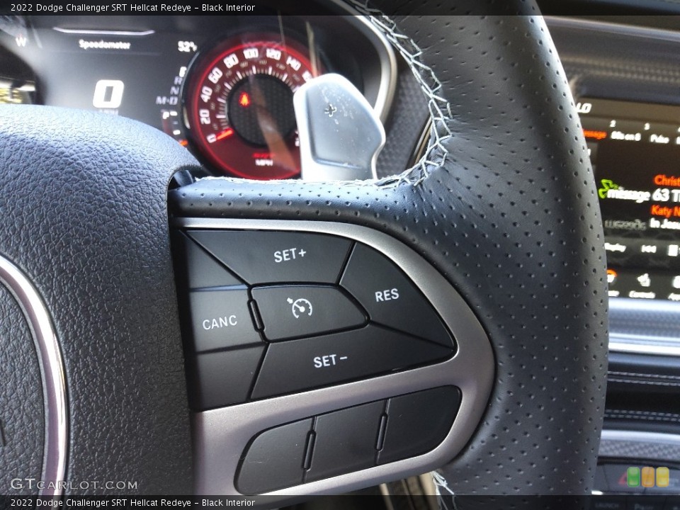 Black Interior Steering Wheel for the 2022 Dodge Challenger SRT Hellcat Redeye #143952944