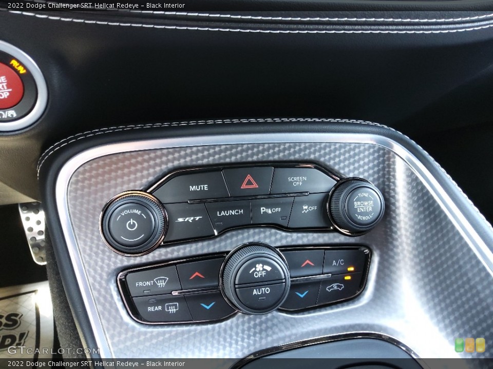 Black Interior Controls for the 2022 Dodge Challenger SRT Hellcat Redeye #143953058