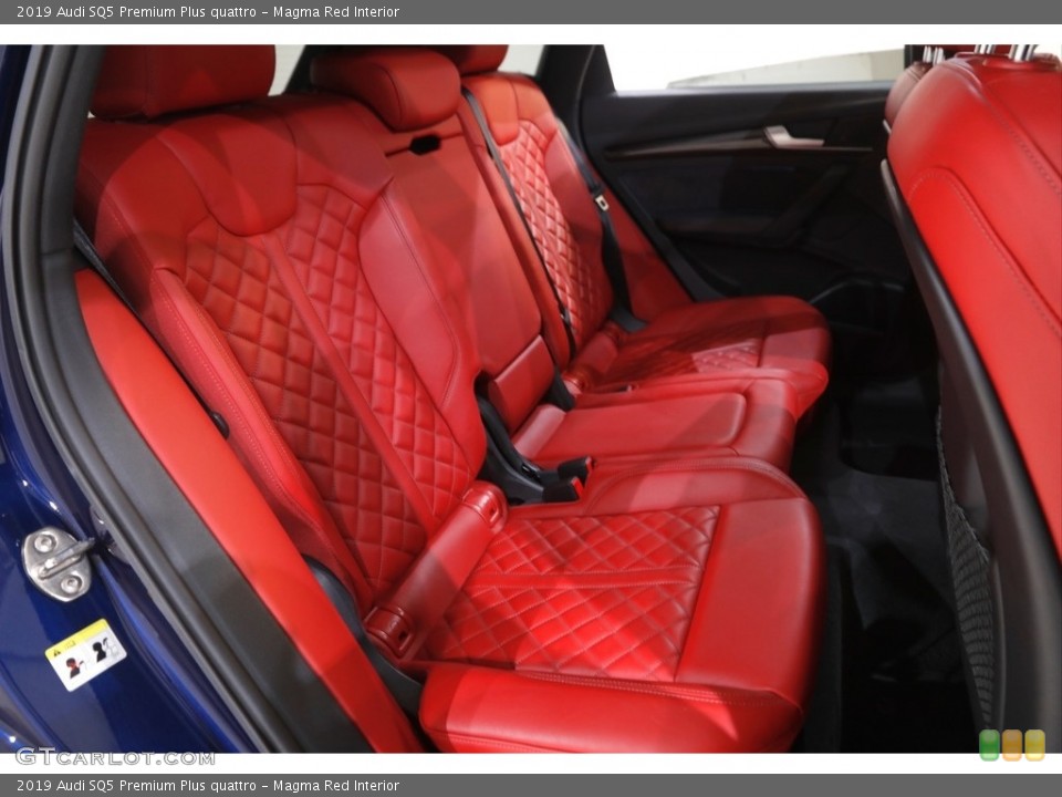 Magma Red Interior Rear Seat for the 2019 Audi SQ5 Premium Plus quattro #143953550