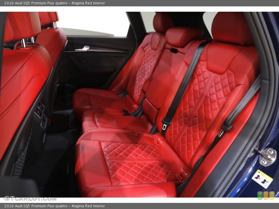 Magma Red Interior Rear Seat for the 2019 Audi SQ5 Premium Plus quattro #143953569