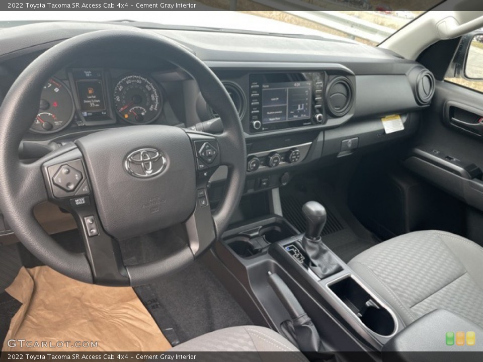 Cement Gray Interior Photo for the 2022 Toyota Tacoma SR Access Cab 4x4 #143955714
