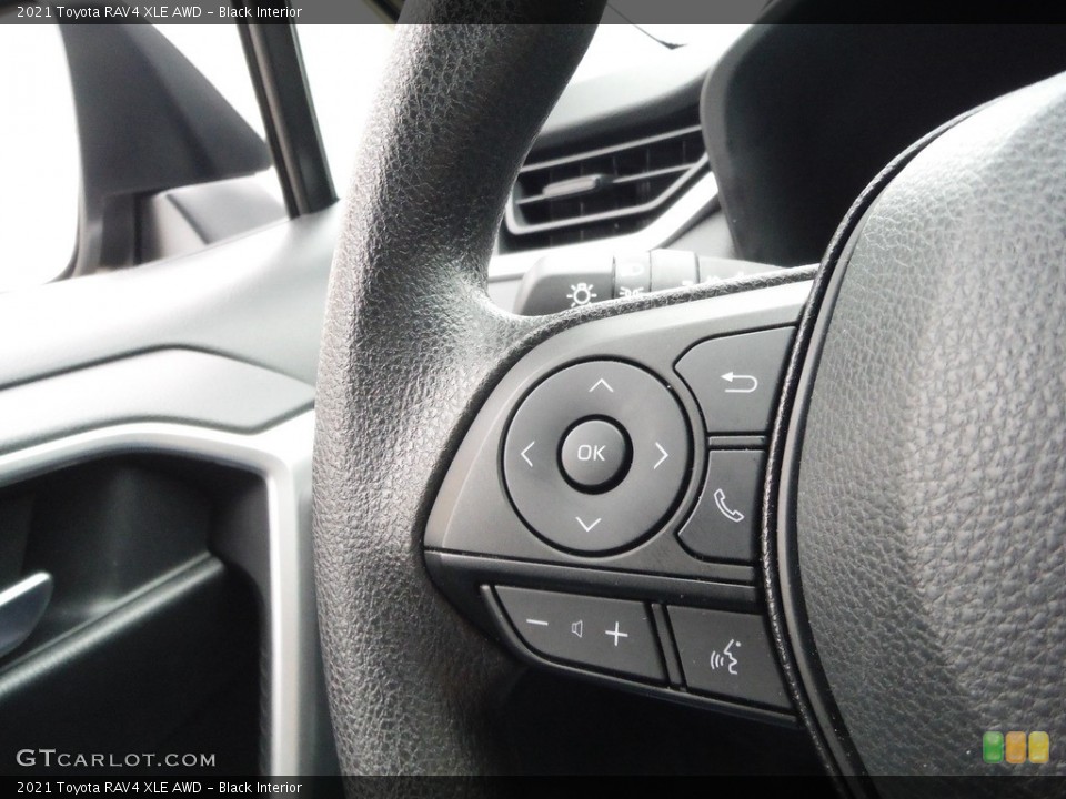 Black Interior Steering Wheel for the 2021 Toyota RAV4 XLE AWD #143955978