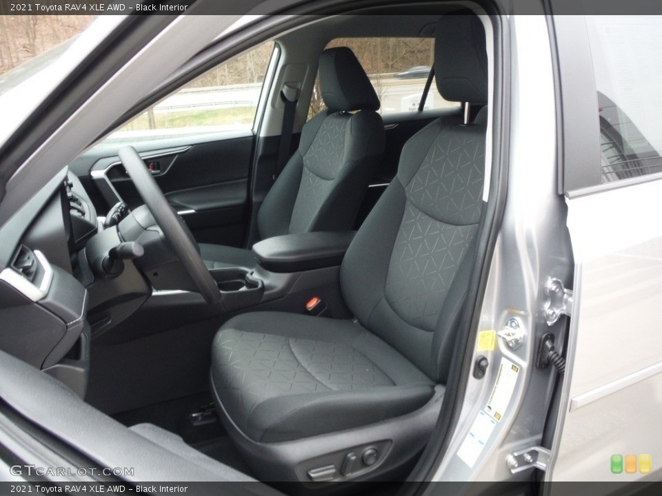Black Interior Front Seat for the 2021 Toyota RAV4 XLE AWD #143956044