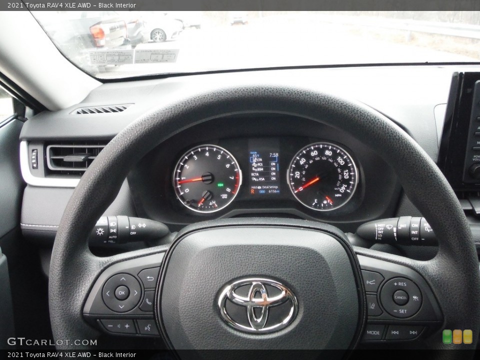 Black Interior Steering Wheel for the 2021 Toyota RAV4 XLE AWD #143956086