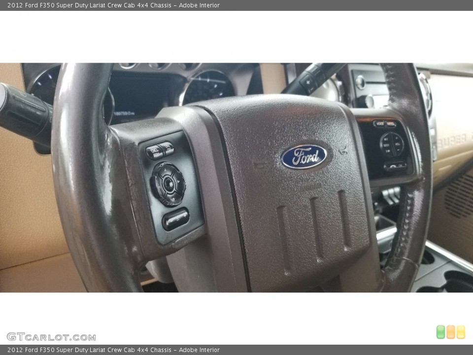 Adobe Interior Steering Wheel for the 2012 Ford F350 Super Duty Lariat Crew Cab 4x4 Chassis #143957009