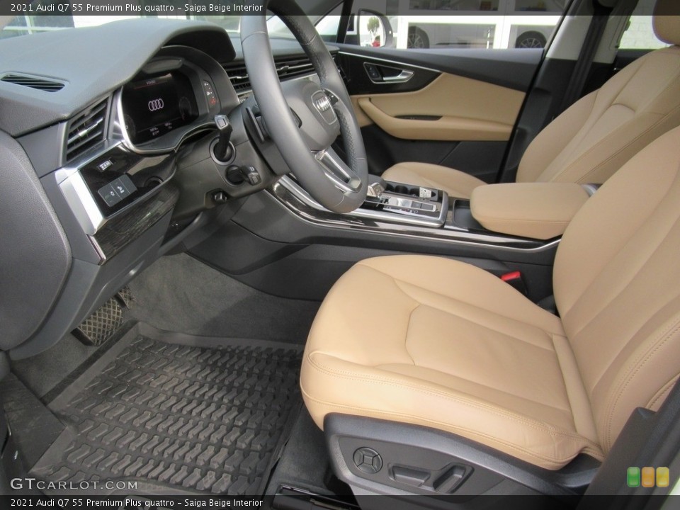 Saiga Beige Interior Photo for the 2021 Audi Q7 55 Premium Plus quattro #143957642