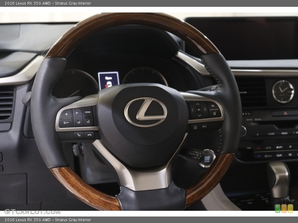 Stratus Gray Interior Steering Wheel for the 2016 Lexus RX 350 AWD #143958323