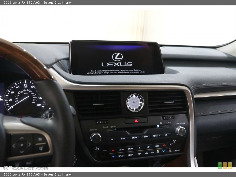 Stratus Gray Interior Controls for the 2016 Lexus RX 350 AWD #143958359