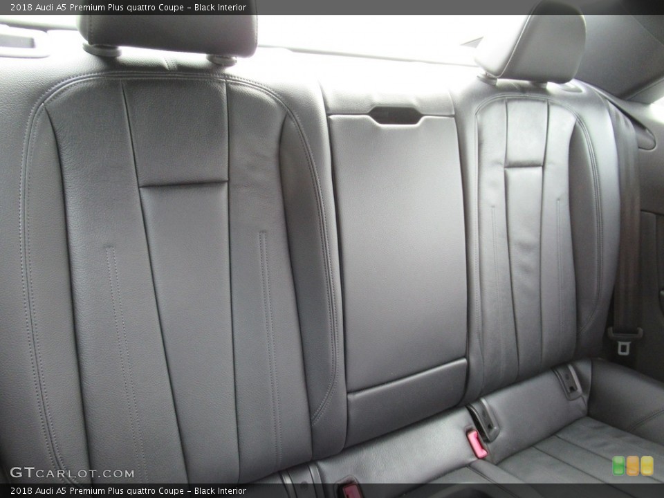 Black Interior Rear Seat for the 2018 Audi A5 Premium Plus quattro Coupe #143961149