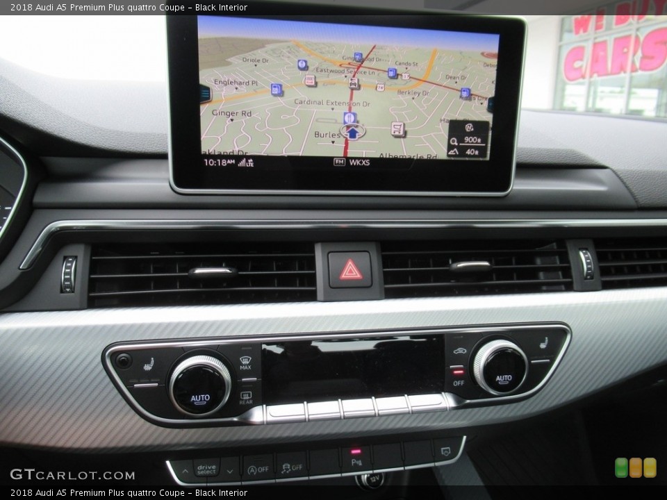 Black Interior Navigation for the 2018 Audi A5 Premium Plus quattro Coupe #143961179