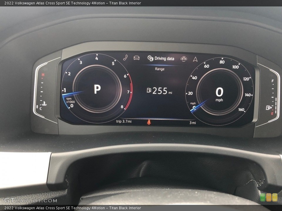 Titan Black Interior Gauges for the 2022 Volkswagen Atlas Cross Sport SE Technology 4Motion #143961857