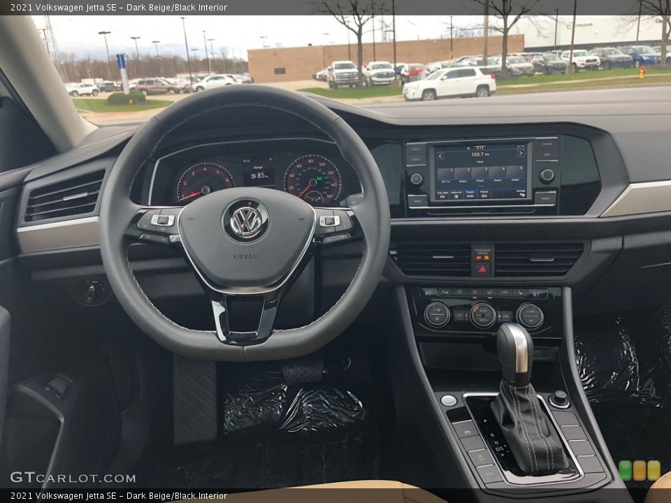 Dark Beige/Black Interior Dashboard for the 2021 Volkswagen Jetta SE #143962103