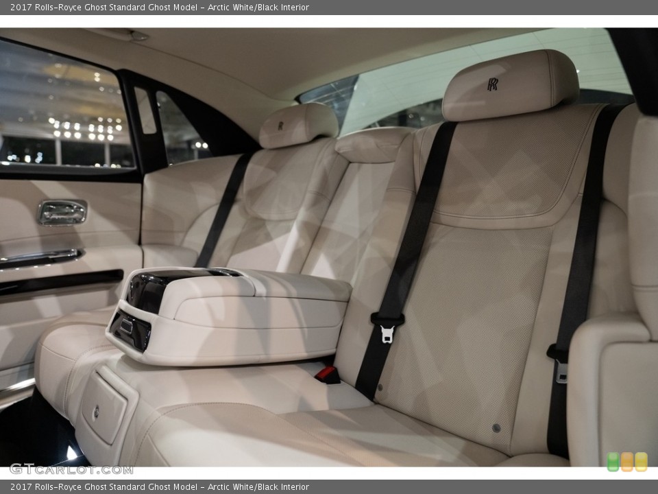 Arctic White/Black Interior Rear Seat for the 2017 Rolls-Royce Ghost  #143962530
