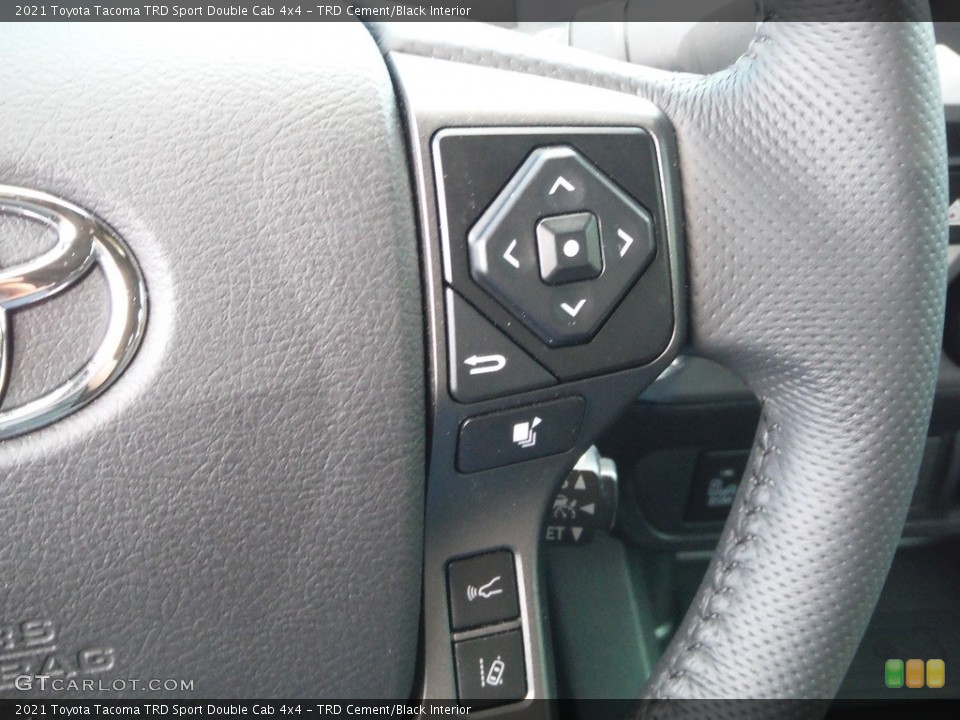 TRD Cement/Black Interior Steering Wheel for the 2021 Toyota Tacoma TRD Sport Double Cab 4x4 #143966252