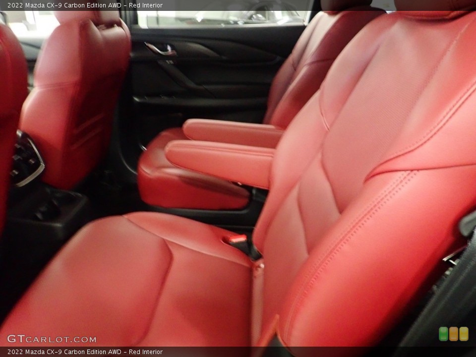 Red Interior Rear Seat for the 2022 Mazda CX-9 Carbon Edition AWD #143966327