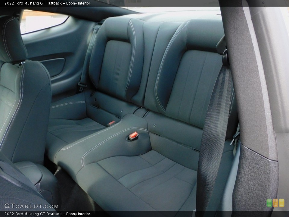 Ebony Interior Rear Seat for the 2022 Ford Mustang GT Fastback #143967429