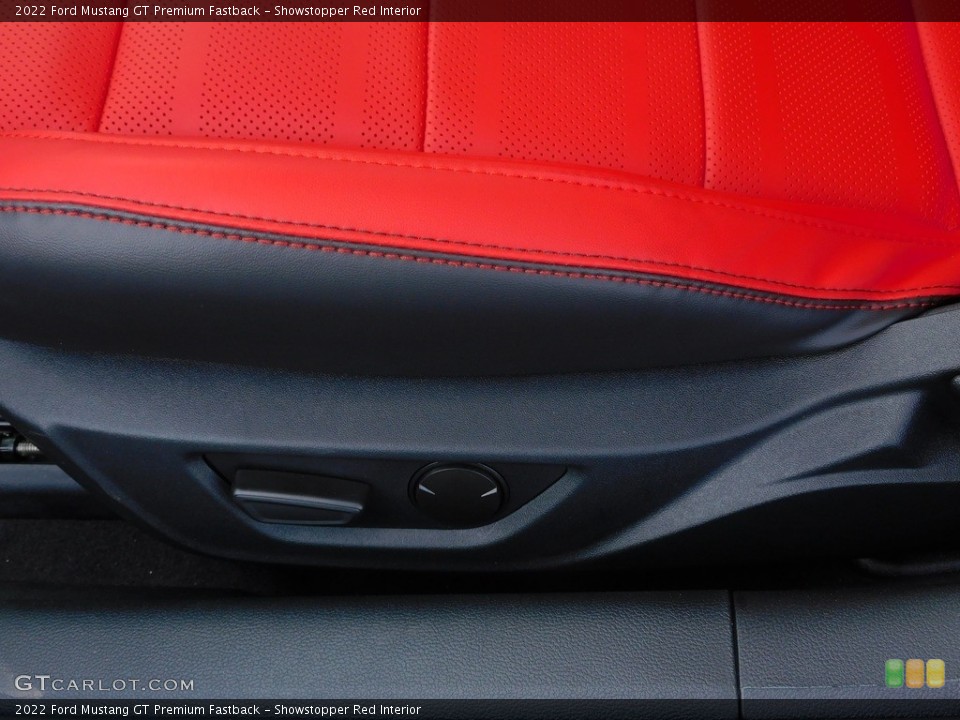 Showstopper Red Interior Front Seat for the 2022 Ford Mustang GT Premium Fastback #143967896