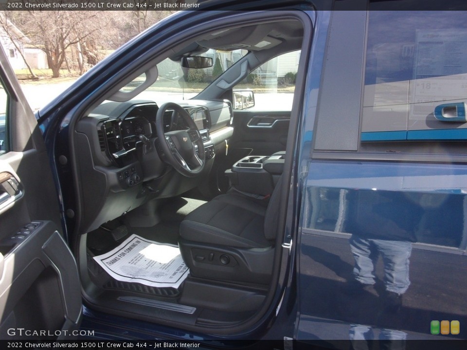 Jet Black Interior Front Seat for the 2022 Chevrolet Silverado 1500 LT Crew Cab 4x4 #143968457