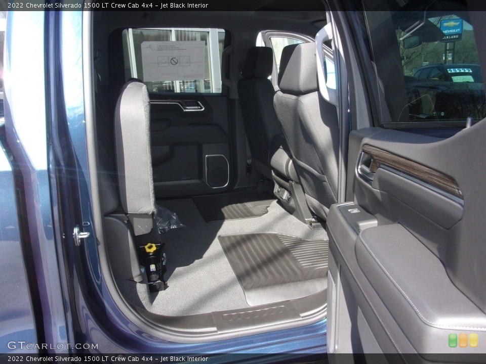 Jet Black Interior Rear Seat for the 2022 Chevrolet Silverado 1500 LT Crew Cab 4x4 #143968661