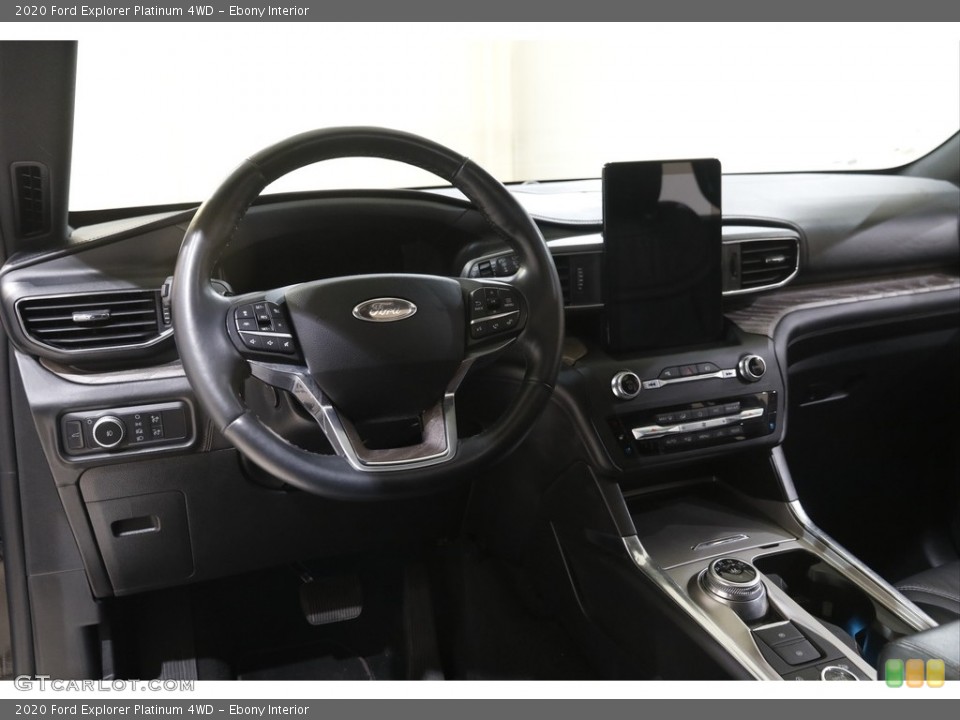 Ebony Interior Dashboard for the 2020 Ford Explorer Platinum 4WD #143969447