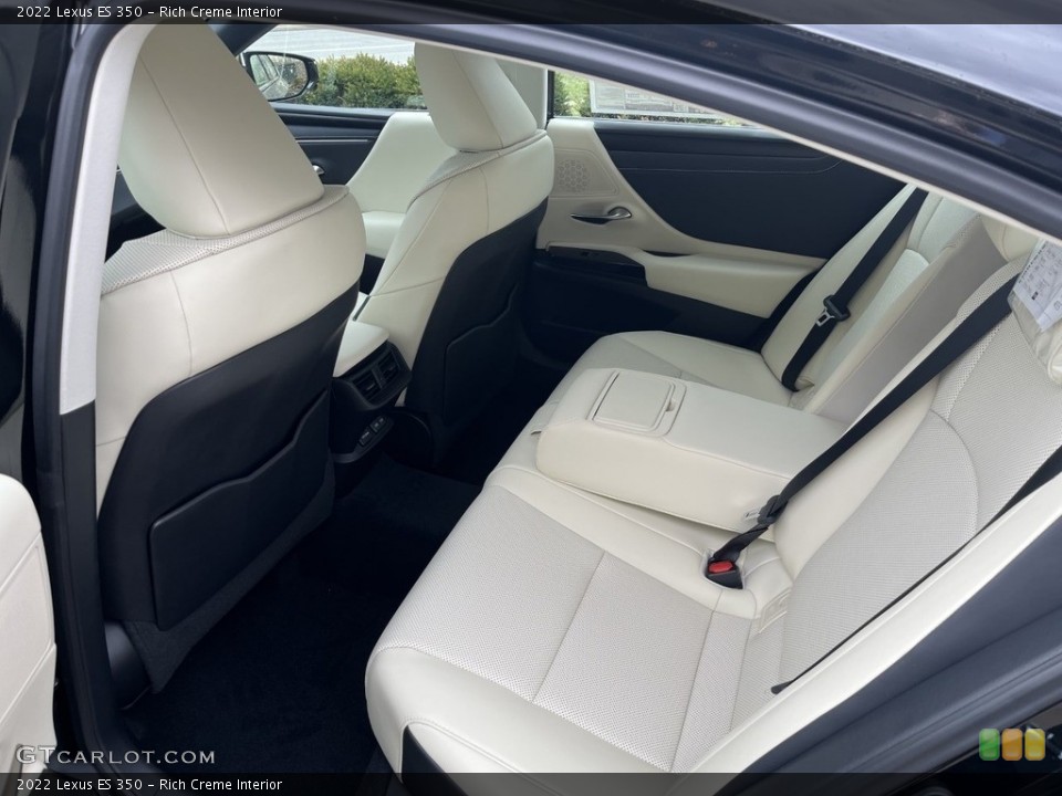 Rich Creme Interior Rear Seat for the 2022 Lexus ES 350 #143969834