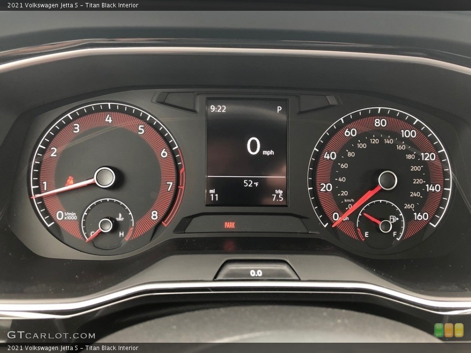 Titan Black Interior Gauges for the 2021 Volkswagen Jetta S #143970479