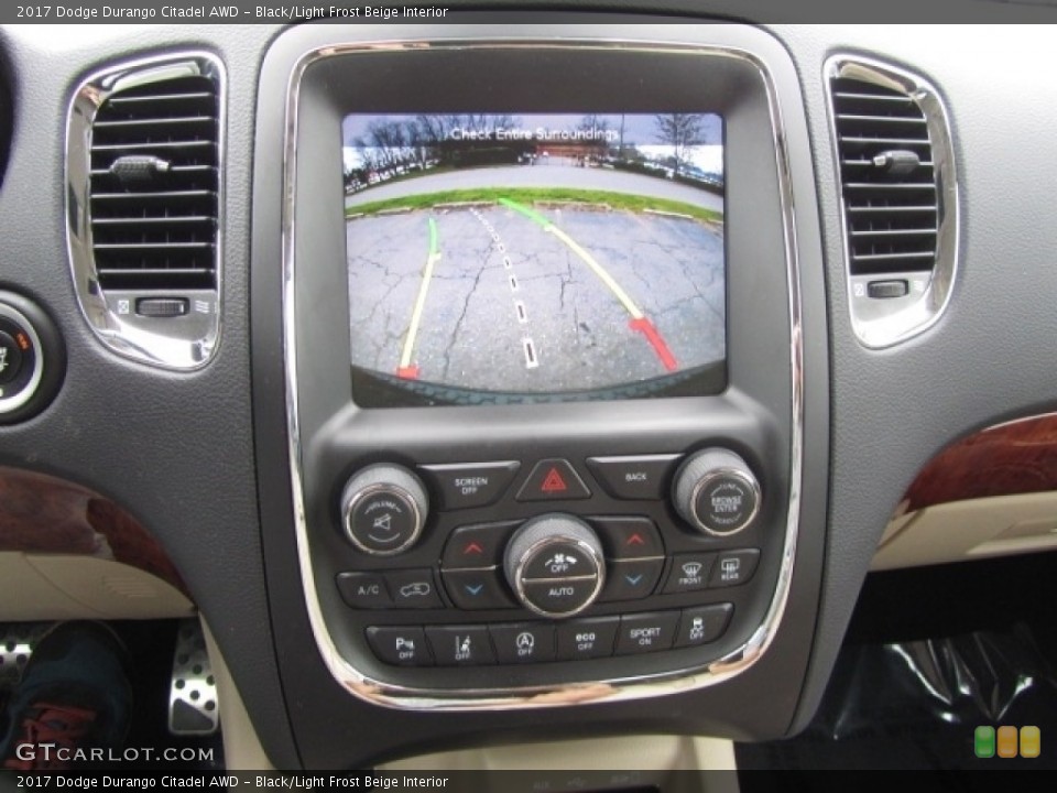 Black/Light Frost Beige Interior Controls for the 2017 Dodge Durango Citadel AWD #143972465