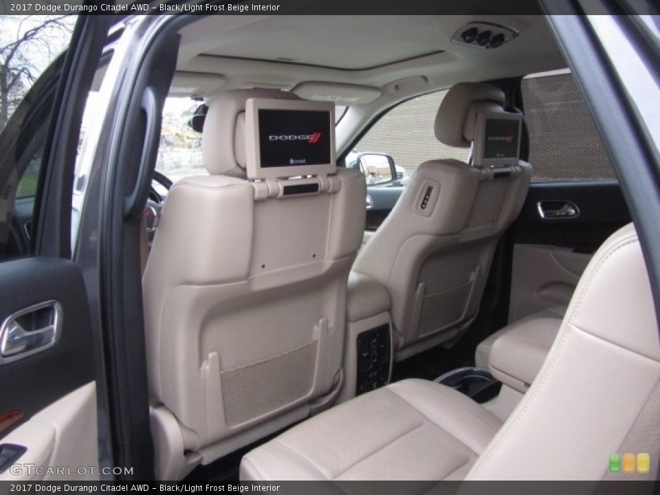 Black/Light Frost Beige Interior Rear Seat for the 2017 Dodge Durango Citadel AWD #143972483