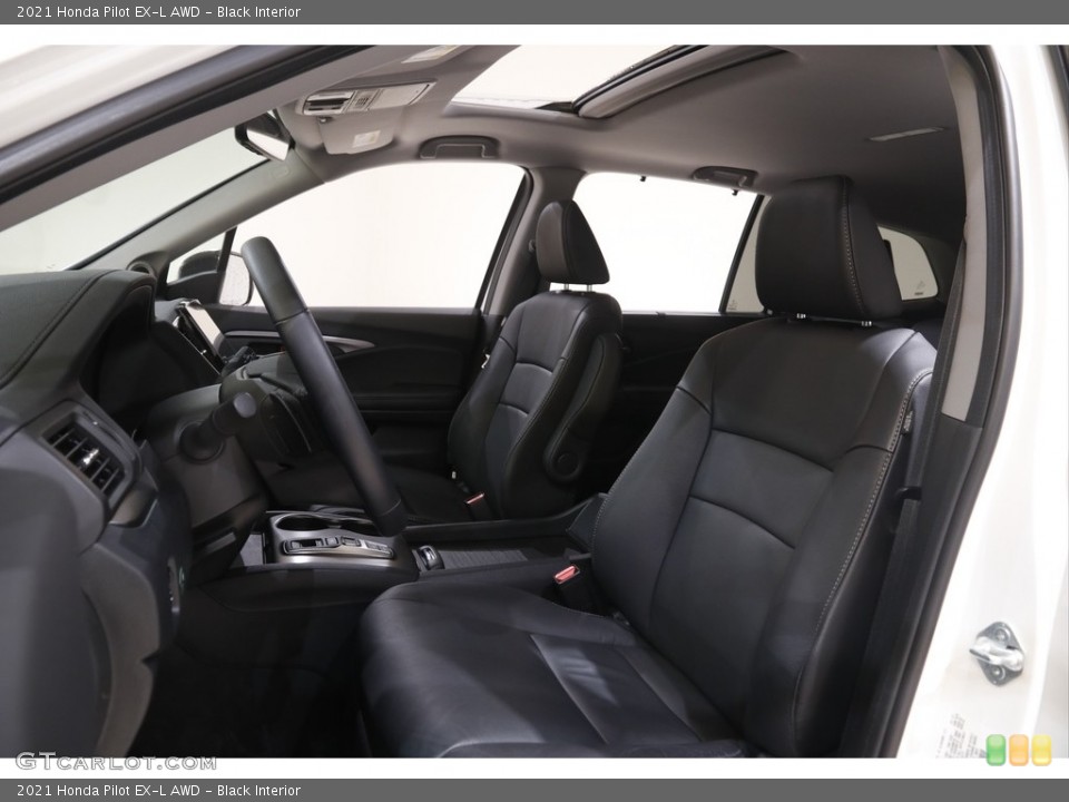 Black Interior Front Seat for the 2021 Honda Pilot EX-L AWD #143973262