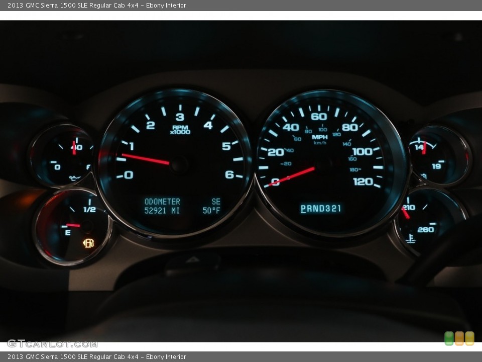 Ebony Interior Gauges for the 2013 GMC Sierra 1500 SLE Regular Cab 4x4 #143974732