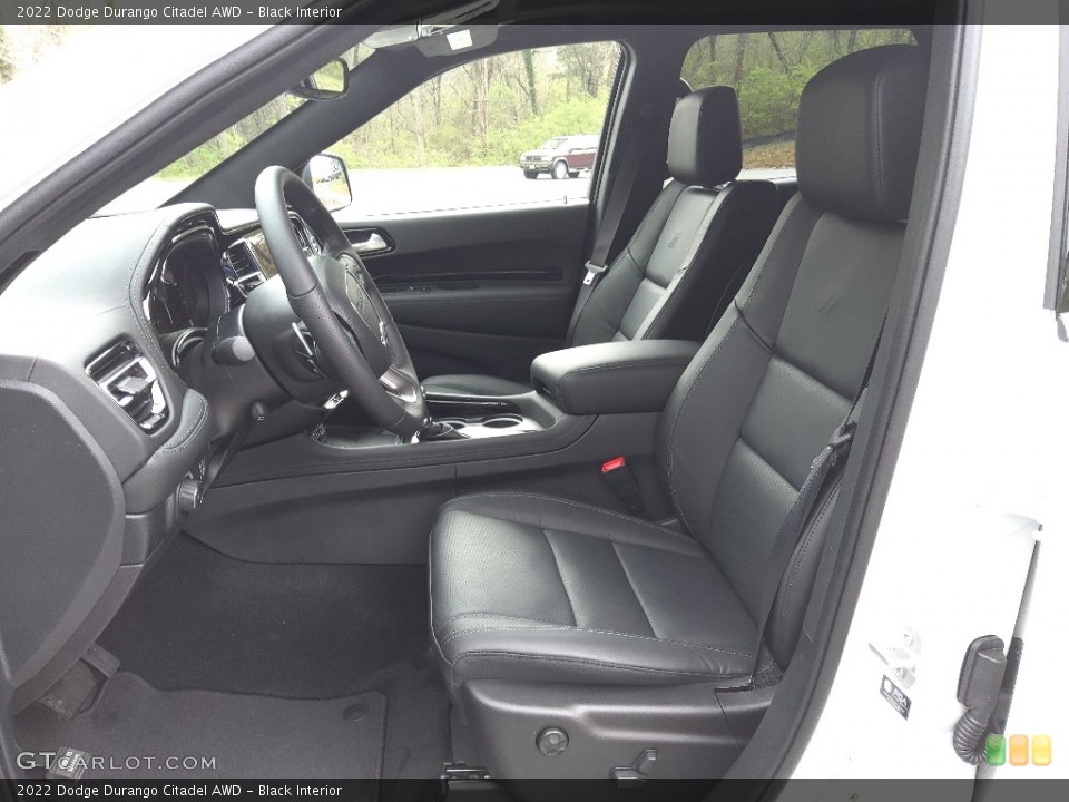 Black Interior Front Seat for the 2022 Dodge Durango Citadel AWD #143974948
