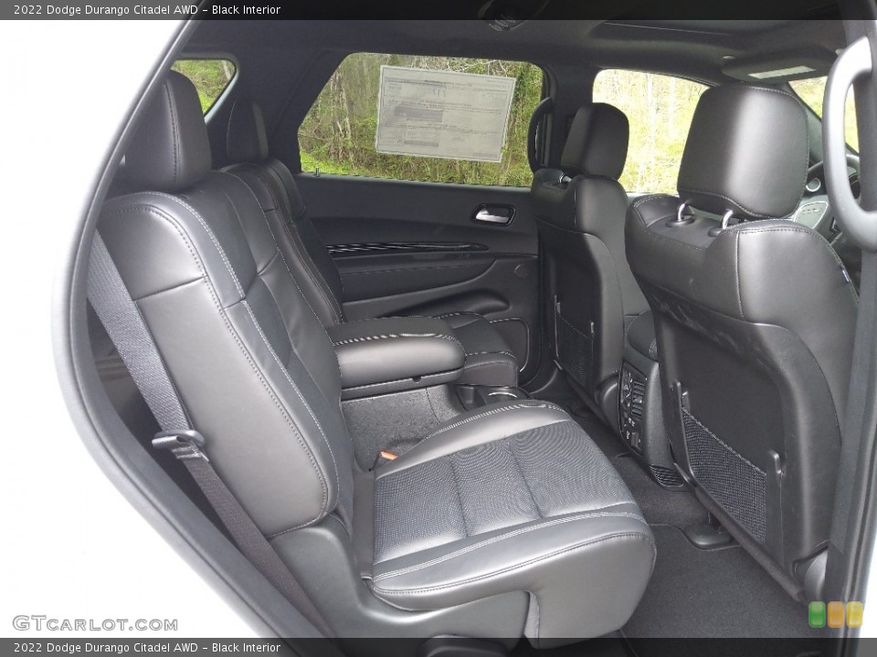 Black Interior Rear Seat for the 2022 Dodge Durango Citadel AWD #143975191