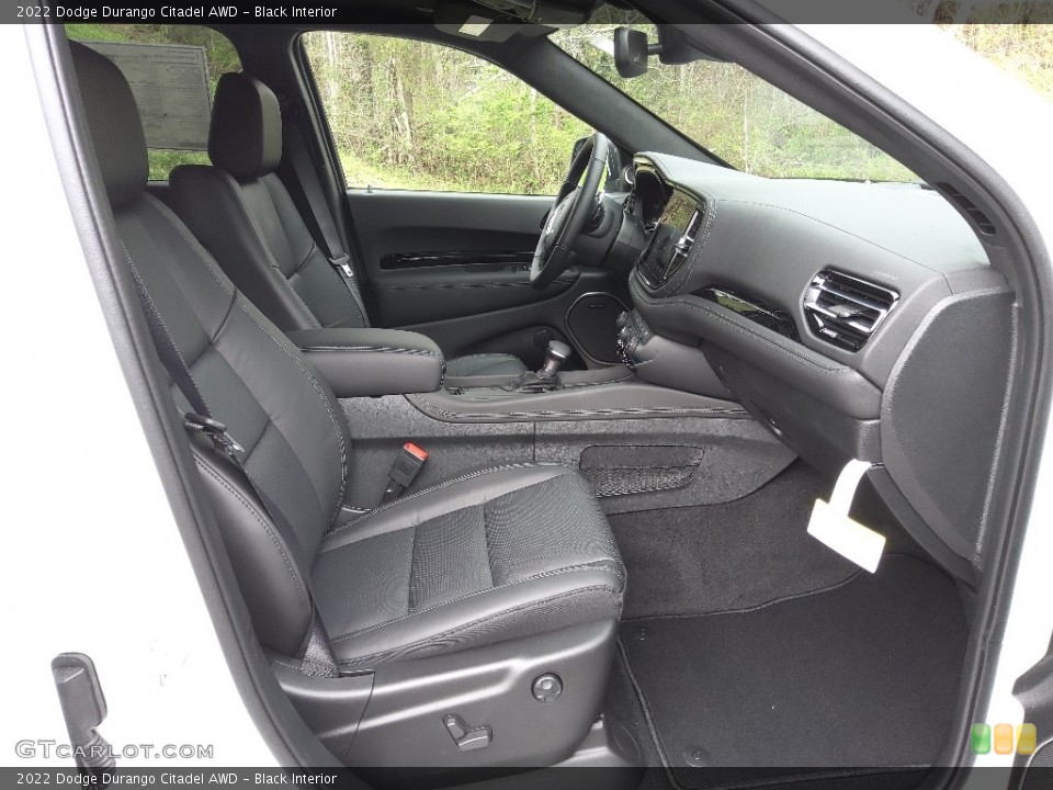 Black Interior Front Seat for the 2022 Dodge Durango Citadel AWD #143975221
