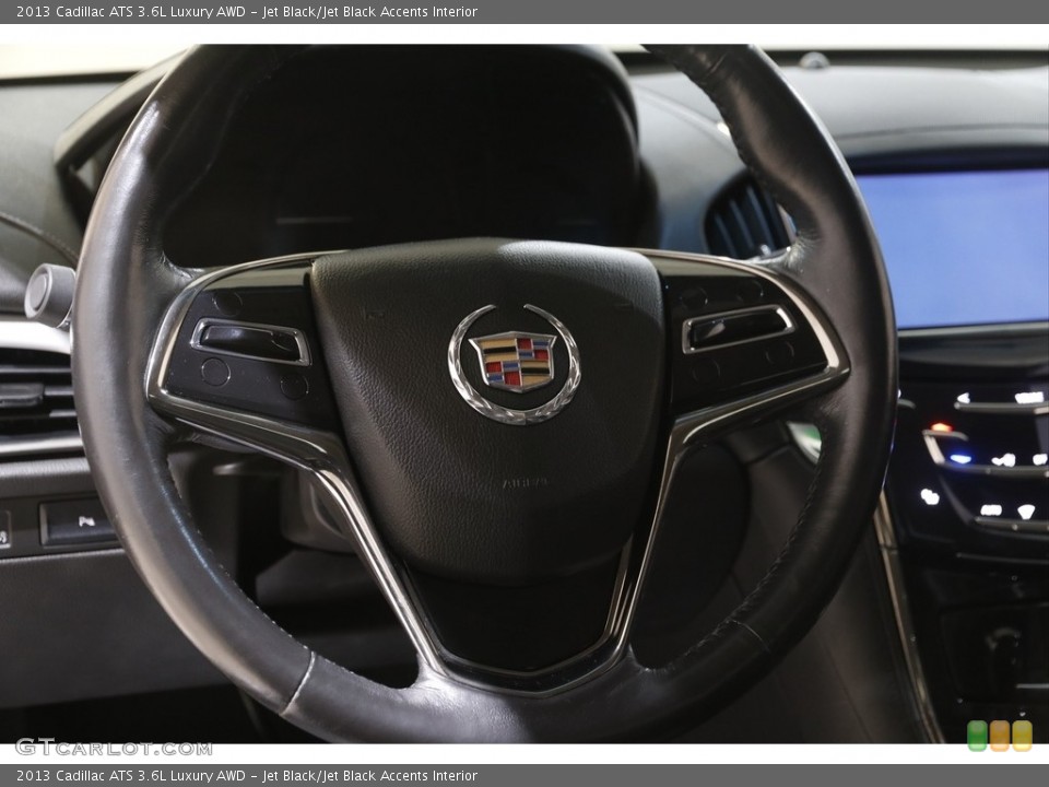 Jet Black/Jet Black Accents Interior Steering Wheel for the 2013 Cadillac ATS 3.6L Luxury AWD #143980455