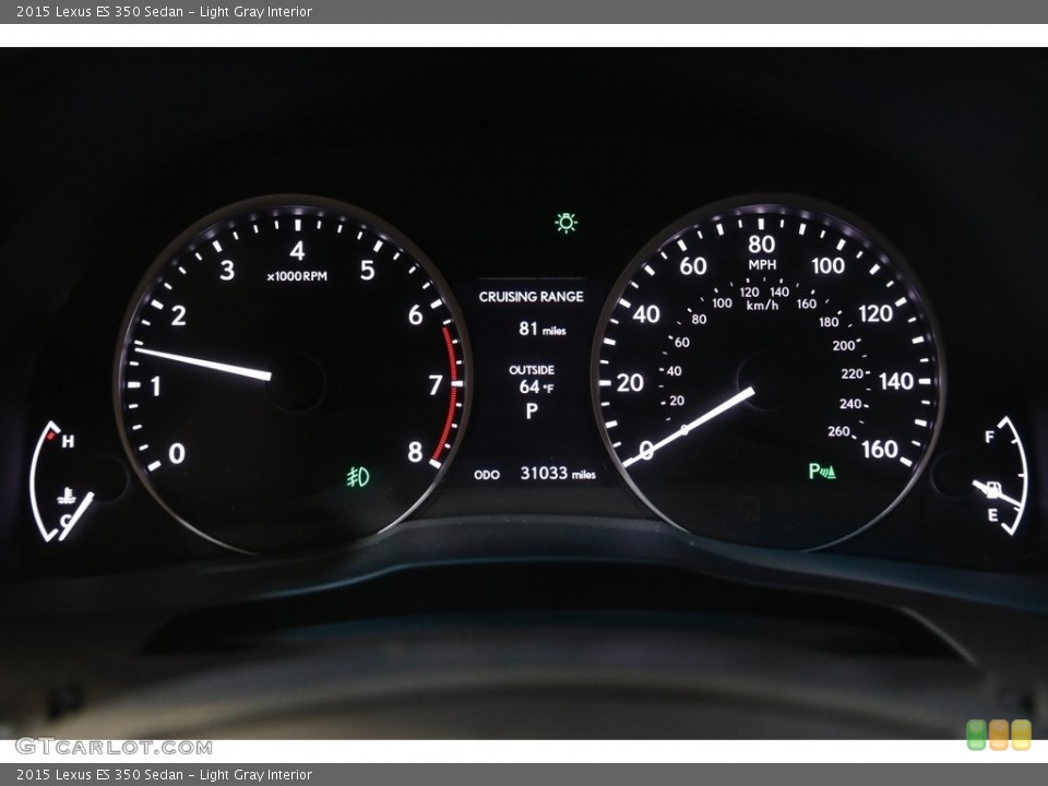 Light Gray Interior Gauges for the 2015 Lexus ES 350 Sedan #143981421