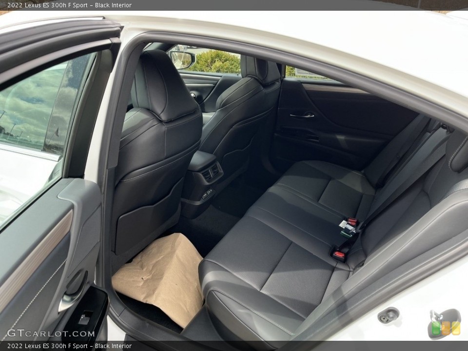 Black Interior Rear Seat for the 2022 Lexus ES 300h F Sport #143982414