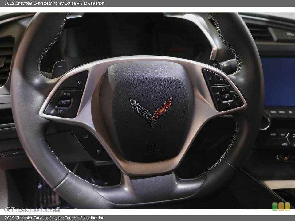 Black Interior Steering Wheel for the 2019 Chevrolet Corvette Stingray Coupe #143984630