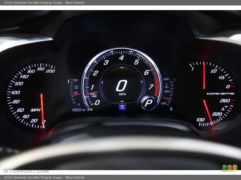 Black Interior Gauges for the 2019 Chevrolet Corvette Stingray Coupe #143984637