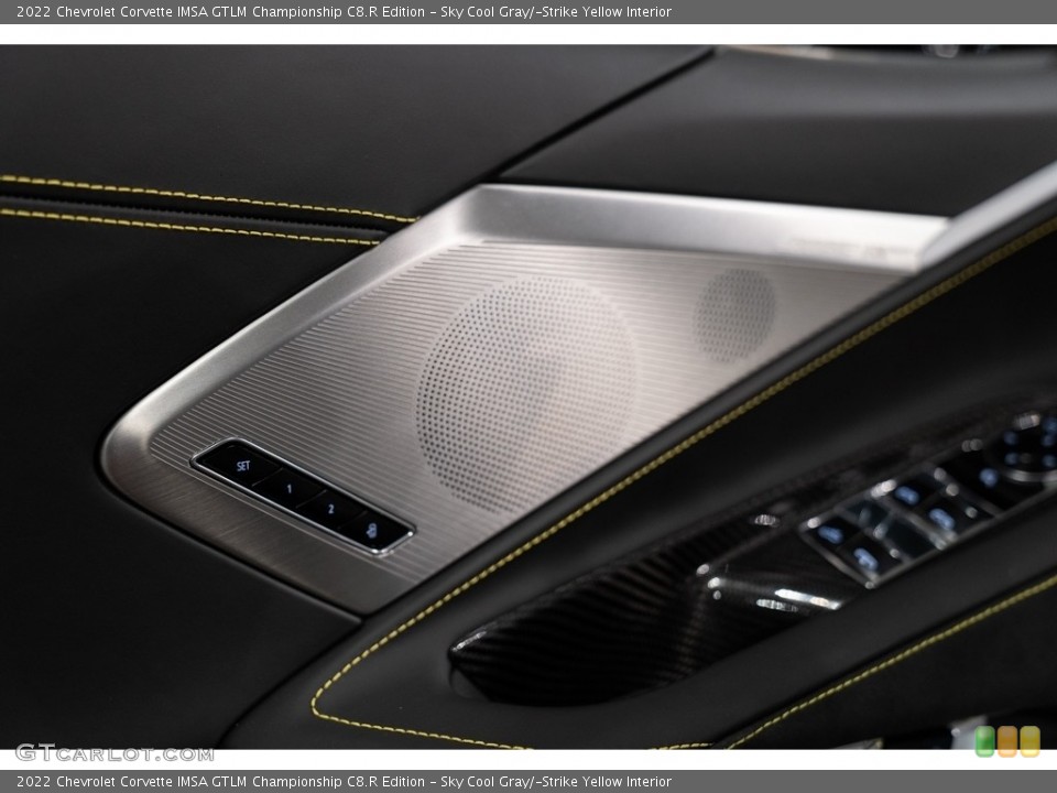 Sky Cool Gray/­Strike Yellow Interior Audio System for the 2022 Chevrolet Corvette IMSA GTLM Championship C8.R Edition #143987658