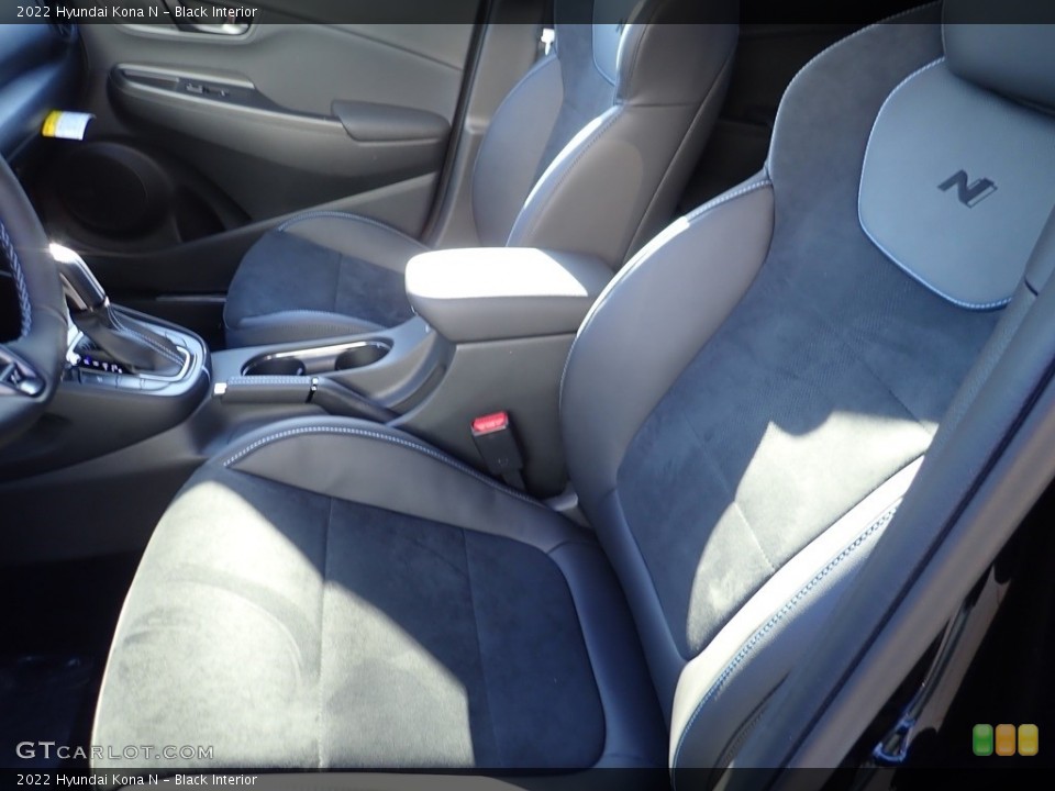 Black Interior Front Seat for the 2022 Hyundai Kona N #143988546