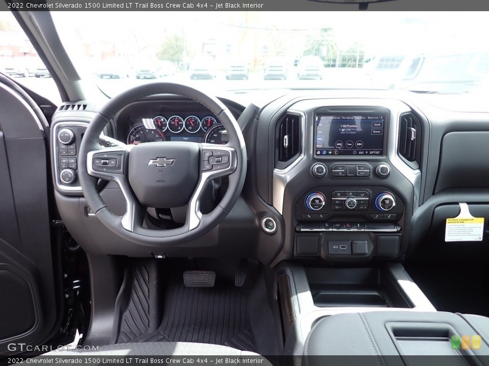 Jet Black Interior Dashboard for the 2022 Chevrolet Silverado 1500 Limited LT Trail Boss Crew Cab 4x4 #143988627