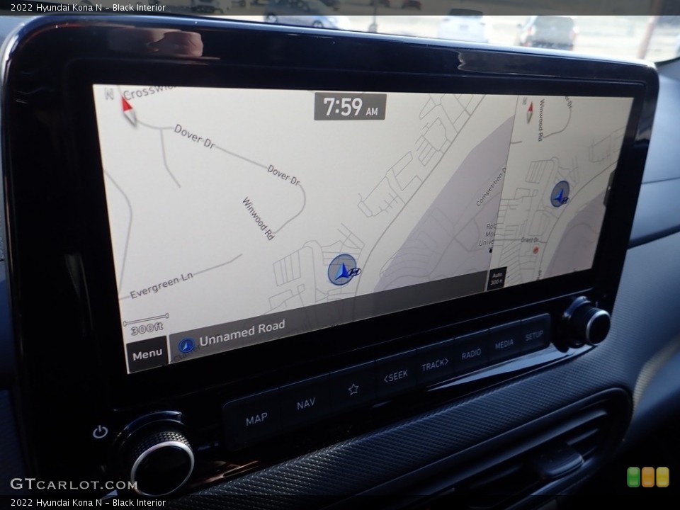 Black Interior Navigation for the 2022 Hyundai Kona N #143988657