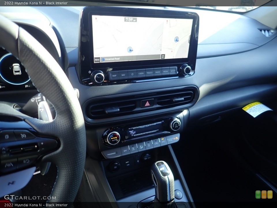 Black Interior Dashboard for the 2022 Hyundai Kona N #143988683