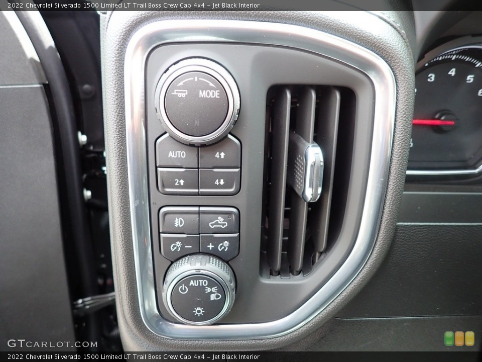 Jet Black Interior Controls for the 2022 Chevrolet Silverado 1500 Limited LT Trail Boss Crew Cab 4x4 #143988741